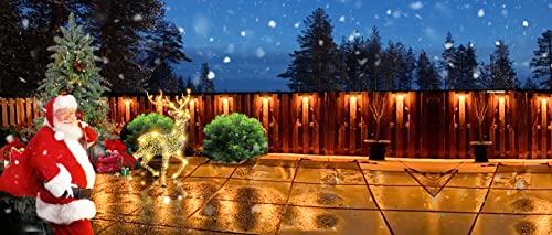 Solar Deck Lights Outdoor 4 Pack (4 Count)
