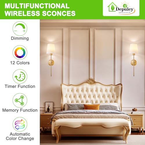 Battery Operated Wall Sconce (2 Count)