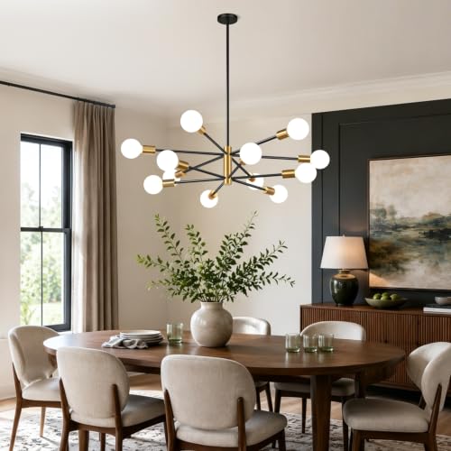 11" 52" Height Adjustable Modern Chandelier Ceiling Light Fixture