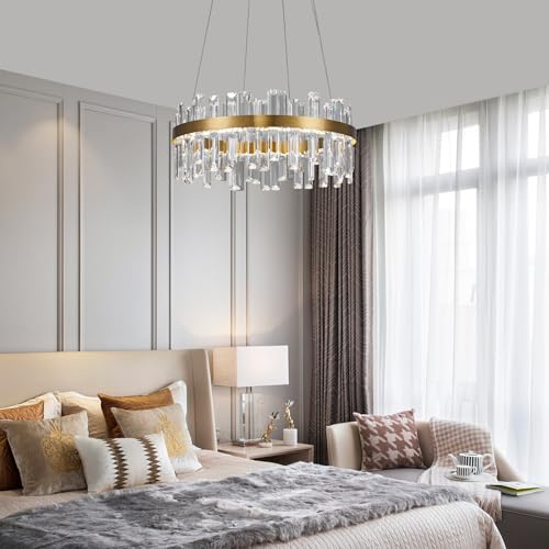 Modern Gold Crystal Led Chandelier