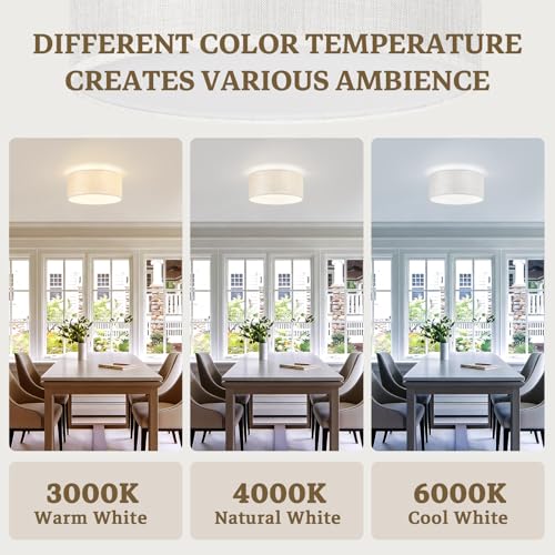 13Inch Modern Semi Flush Mount Ceiling Light