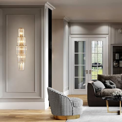 29.5 inch Modern Wall Sconce Contemporary Crystal Wall Sconce 5