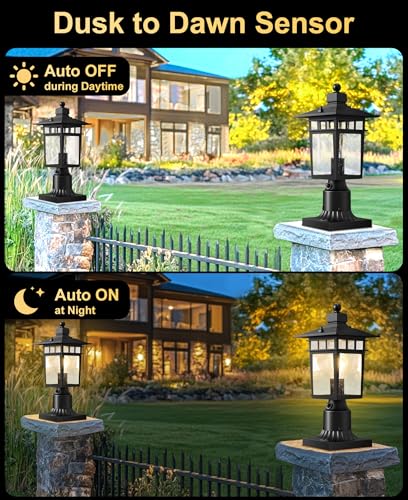 Dusk to Dawn Outdoor Post Lights