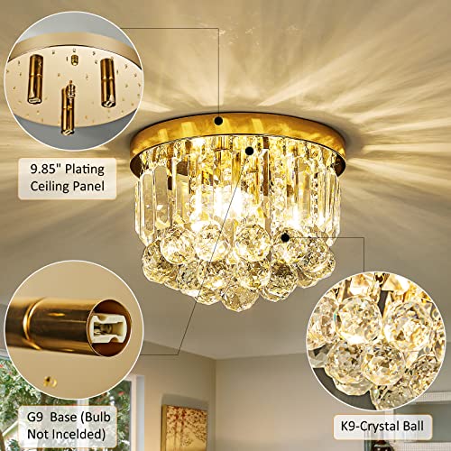 Round Crystal Lamp Chandelier