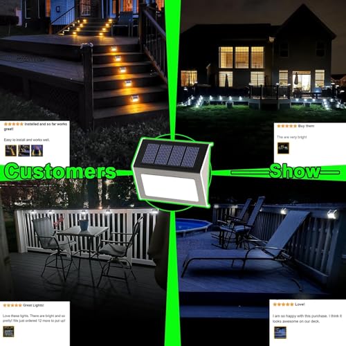 Solar Powered Lights Ideal for Step (16 Count)