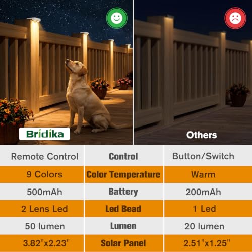 Solar Deck Lights with Remote (16 Count)