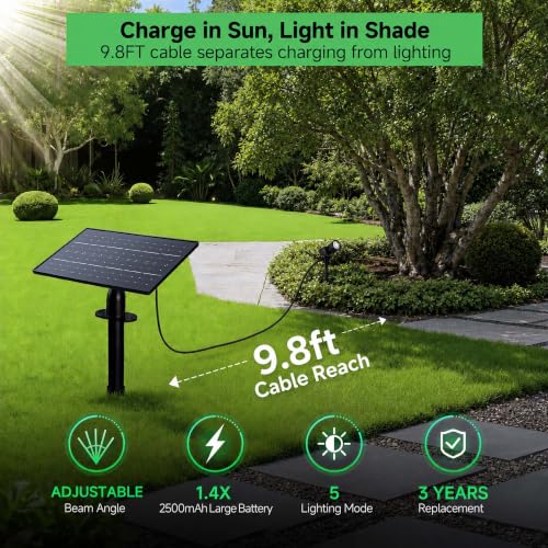Solar Spot Lights Outdoor (2 Count)