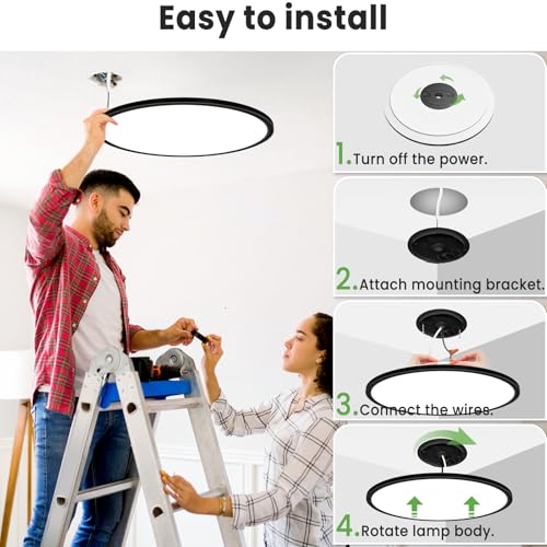 20 inch LED Flush Mount Ceiling Light