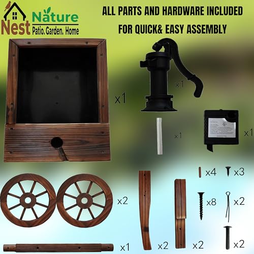 NestNature Wooden Water Feature