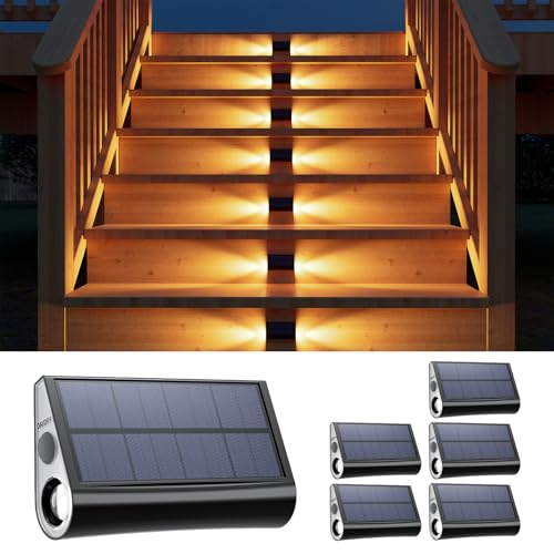 6 Pack Solar Step Lights (6 Count)