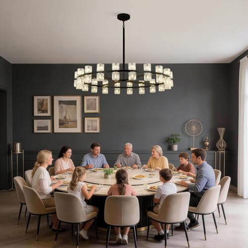 40 Light Large Crystal Chandelier