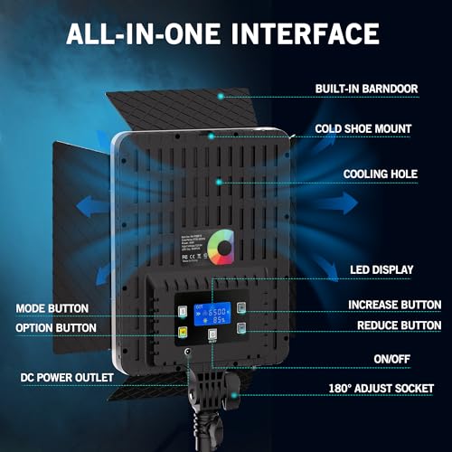 40W RGB Photography Lighting with 20 Effects