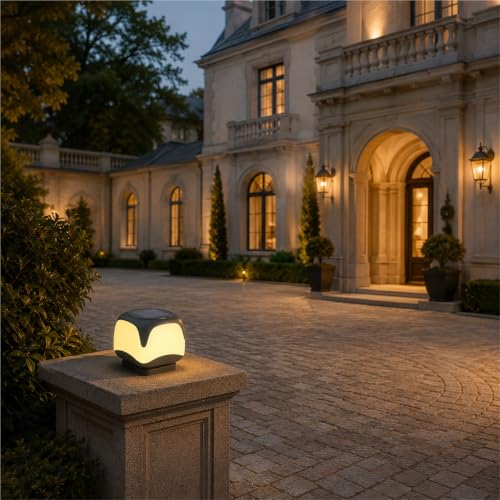 Modern Solar Outdoor Pillar Lamp
