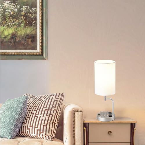 Table Lamp with 3 USB Charging Ports (2 Count)