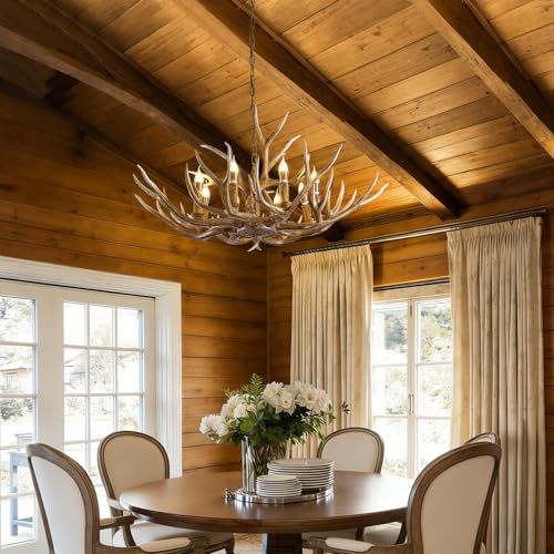 Antlers Chandelier 8 Light