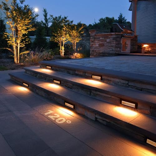 6-Pack 5W/4W/3W Dimmable 9 Inch 5CCT Low Voltage LED Step Lights (6 Count)