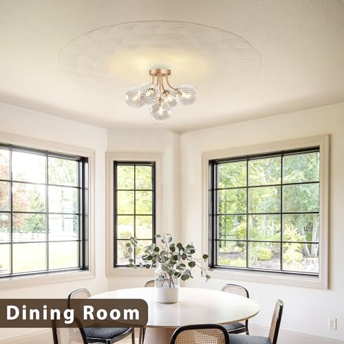 Gold Bubble Glass Chandelier 5