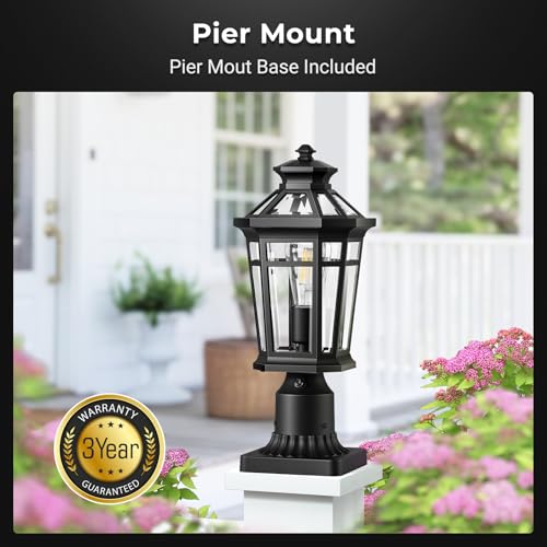 Black Outdoor Post Lights Hardwired