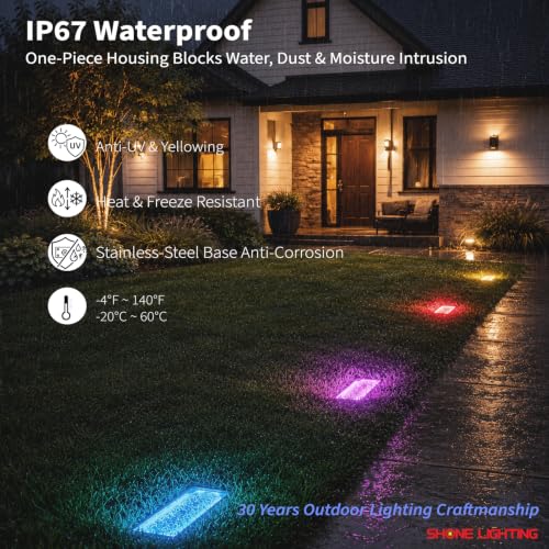 4x8 Solar Ground Lights (6 Count)