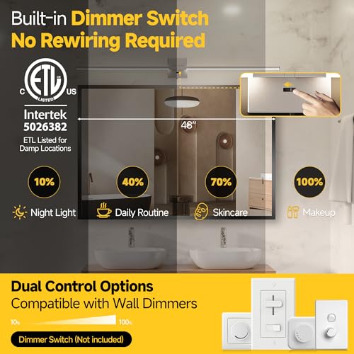 48 Inch Brushed Nickel Bathroom Vanity Light
