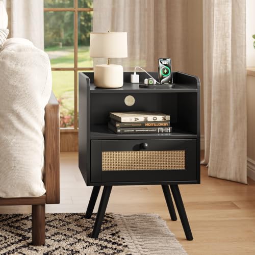 Nightstands with Charging Station (2 Count)