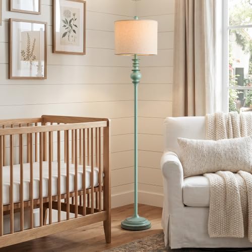 64.25" Farmhouse Floor Lamp for Living Room (Antique Blue)