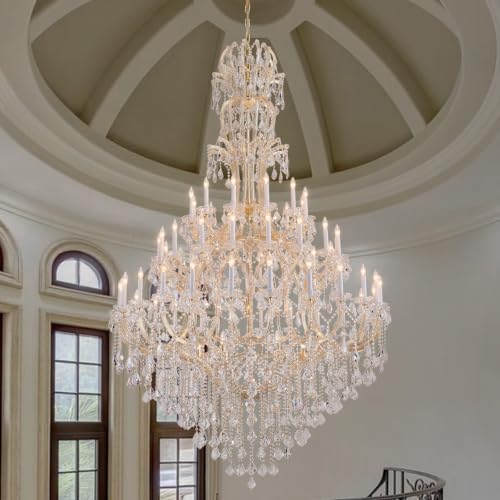 Large Gold Modern Crystal Chandelier Light Fixtures