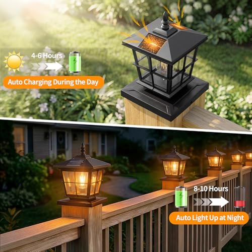 Solar Post Cap Light 2pack (2 Count)
