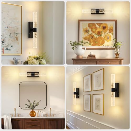 Battery Operated Wall Sconces Set of 2