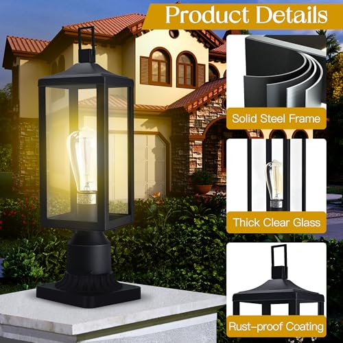 17 Inch Outdoor Lamp Post Light Fixture