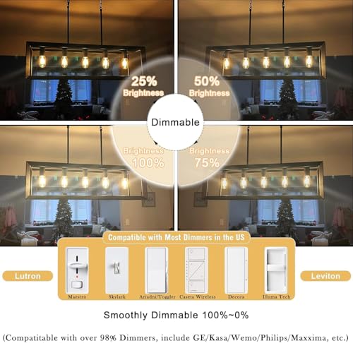 3.2 Inch 2700K Soft White E26 LED Bulb 60 Watt Equal (6 Count)