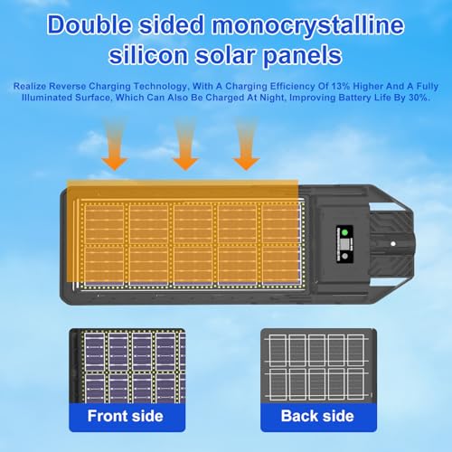 Bifacial Solar LED Street Lights Outdoor