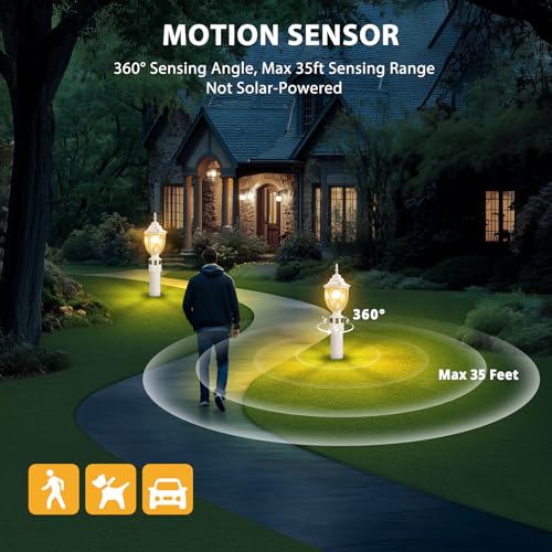 Motion Sensor Outdoor Post Lights