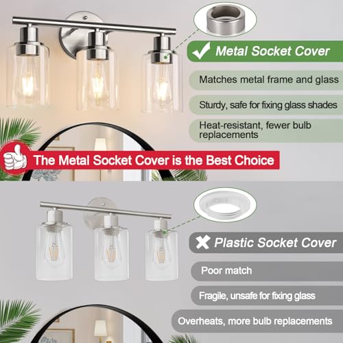 3 Light Bathroom Light Fixtures
