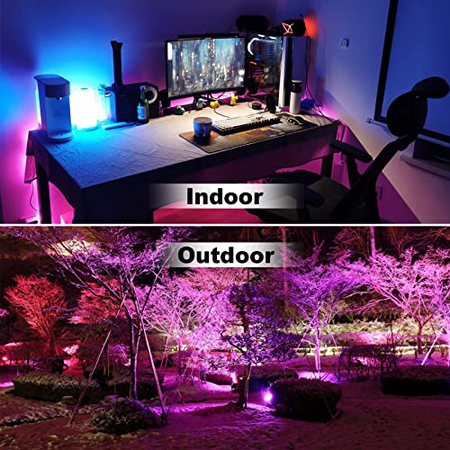 LED Flood Light Outdoor 500W Equivalent Color Changing Landscape Lighting (6 Count)