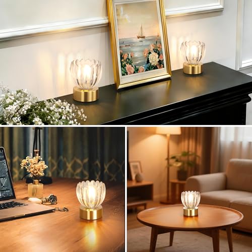 Cordless Small Table Lamp with 5200mAh Battery & Touch Control