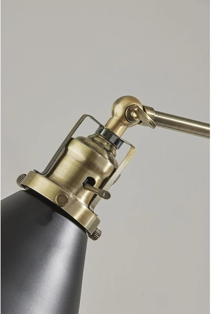 Adesso SL3740-01 Arthur Desk Lamp, Black and Gold