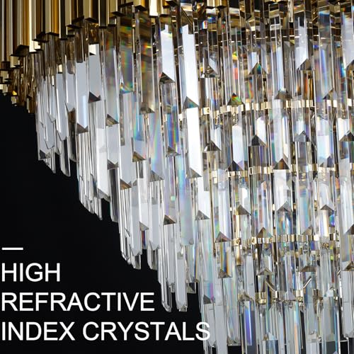 Luxury Crystal Chandelier for High Ceilings