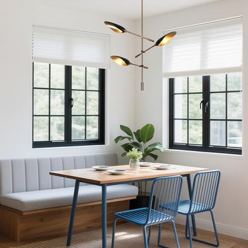 Modern Black and Gold Chandelier