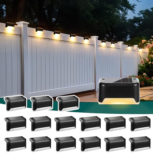 Solar Deck Lights Outdoor 16 Pack (16 Count)