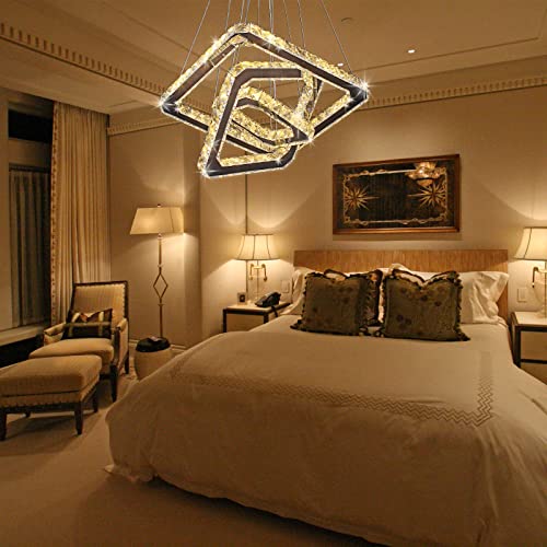 Modern Crystal Chandeliers LED Square Chandelier Pendant Lights Chandelier Pendant Light 8