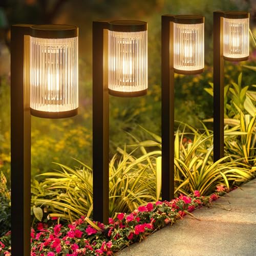 Solar Pathway Lights Outdoor (4 Count)