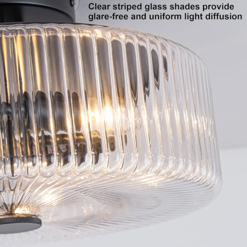 Mid Century Modern Semi Flush Mount Ceiling Light