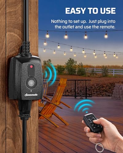 Outdoor Remote Control Outlet (3 Count)