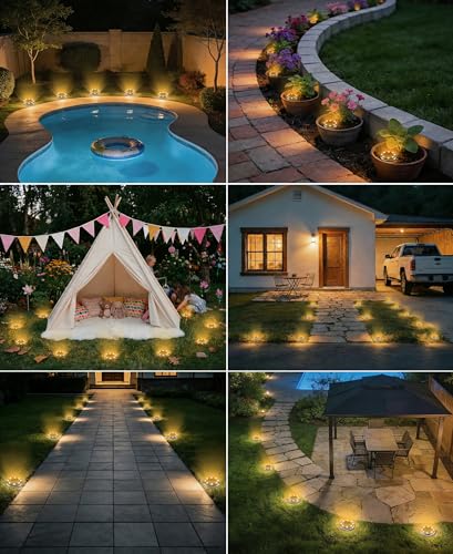 4 Pack Solar Ground Lights (4 Count)