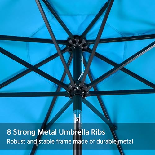 10FT Solar Patio Umbrella w