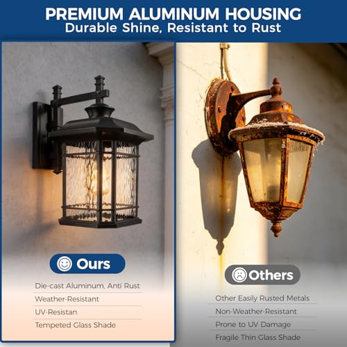 Extra Large Outdoor Light Fixtures Wall Mount Black Exterior Lights
