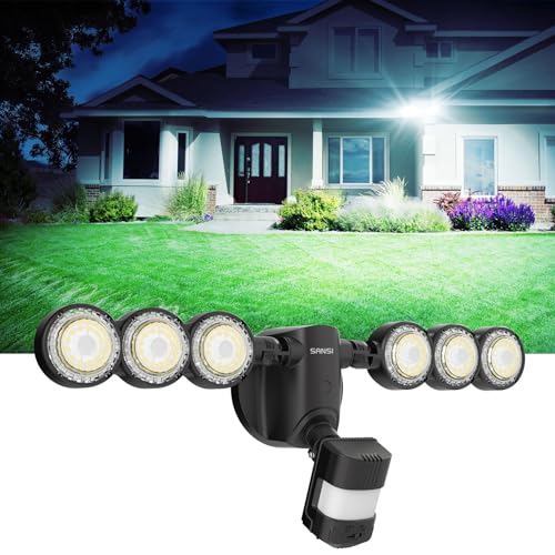 55W 7000LM Motion Sensor Outdoor Security Lights