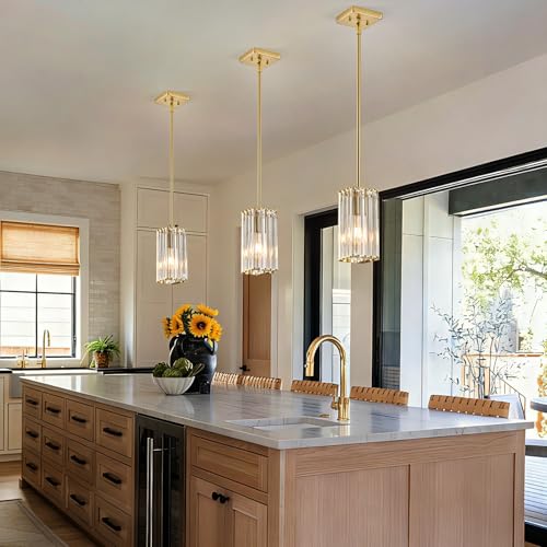 Modern Crystal Pendant Lights Kitchen Island