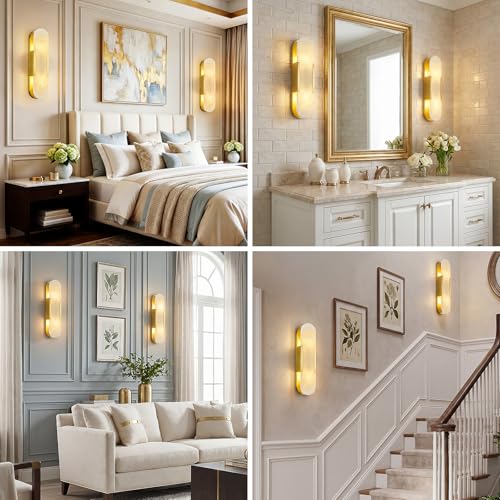Natural Alabaster Wall Sconces